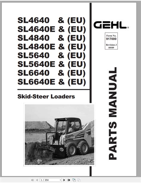 gehl 4840 skid steer parts manual|gehl 4840e specs.